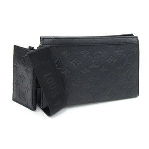 Louis Vuitton Shadow Black Gaston Wearable Wallet Bag Noir Black Crossbody